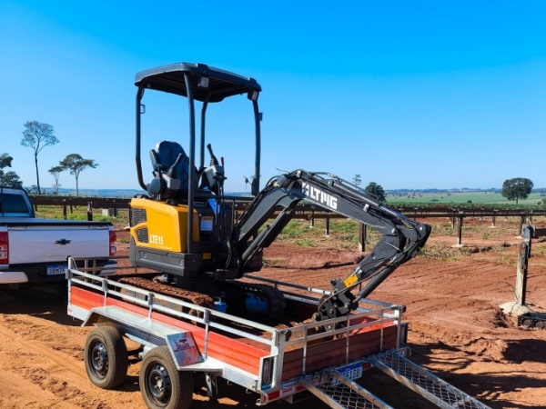 LTMG LTE15 crawler excavator in Brazil
