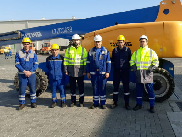 Plataforma de trabalho aéreo LTMG LTZD3638 no Azerbaijão