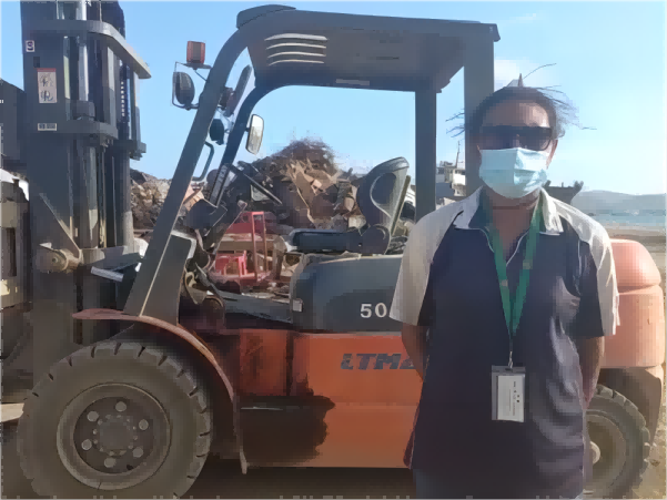 LTMG 5-Ton diesel forklift truck in Papua New Guinea